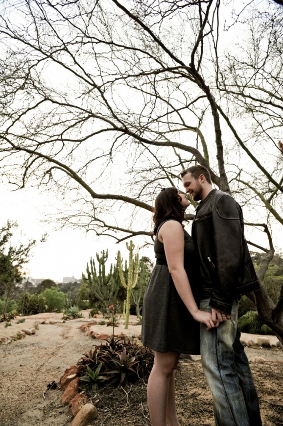 Chandra & Andy Engagement - Cactus Garden - Balboa Park