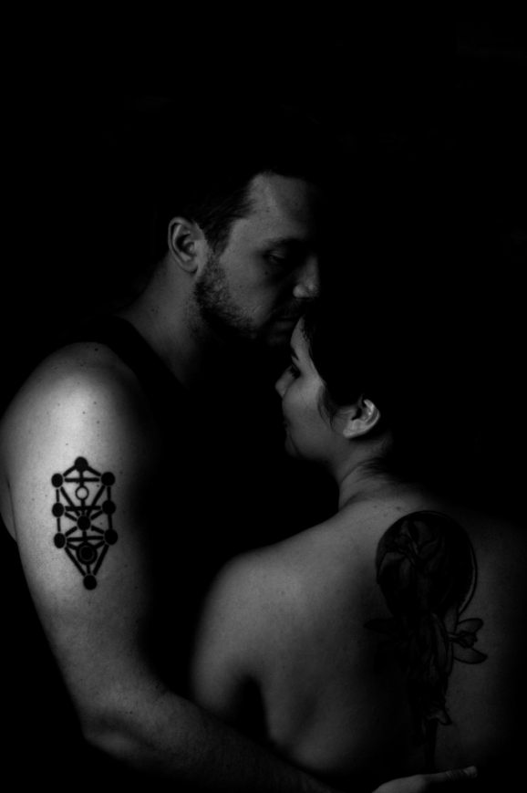 Chandra & Andy Engagement - Studio Portrait