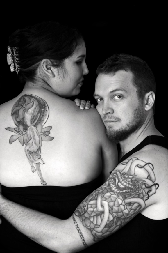 Chandra & Andy Engagement - Studio Portrait