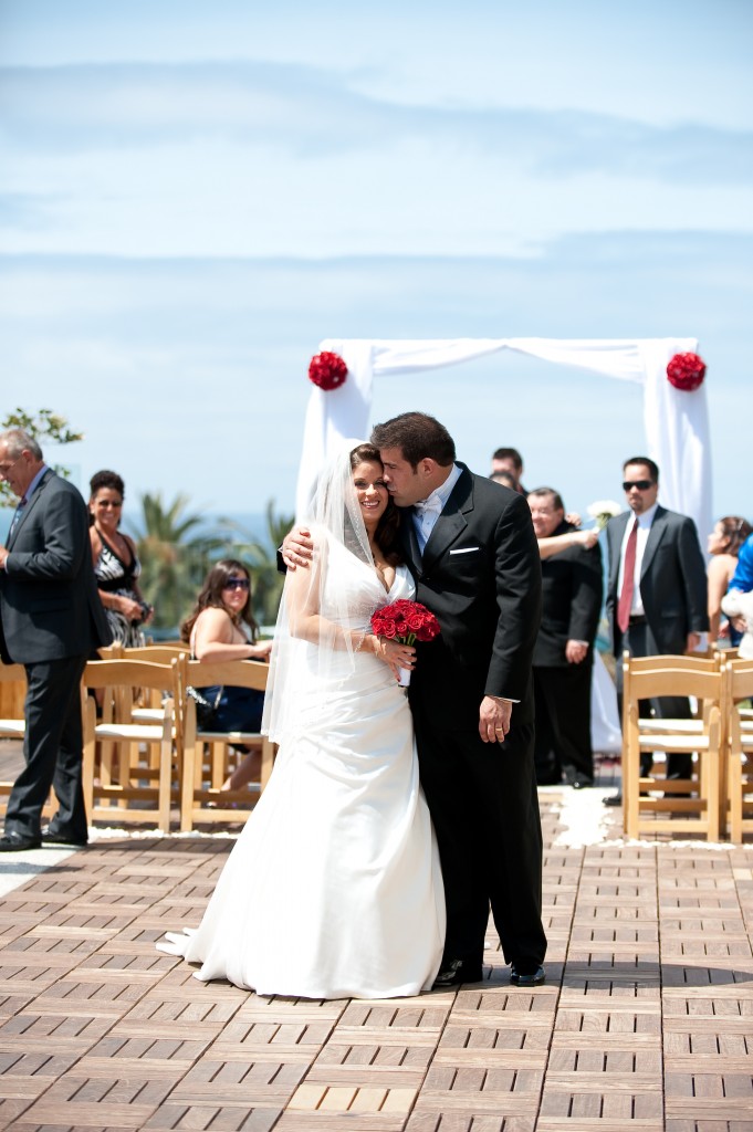 Regina & Phillip Wedding - L'Auberge in Del Mar, CA - Sunset Terrace Ceremony